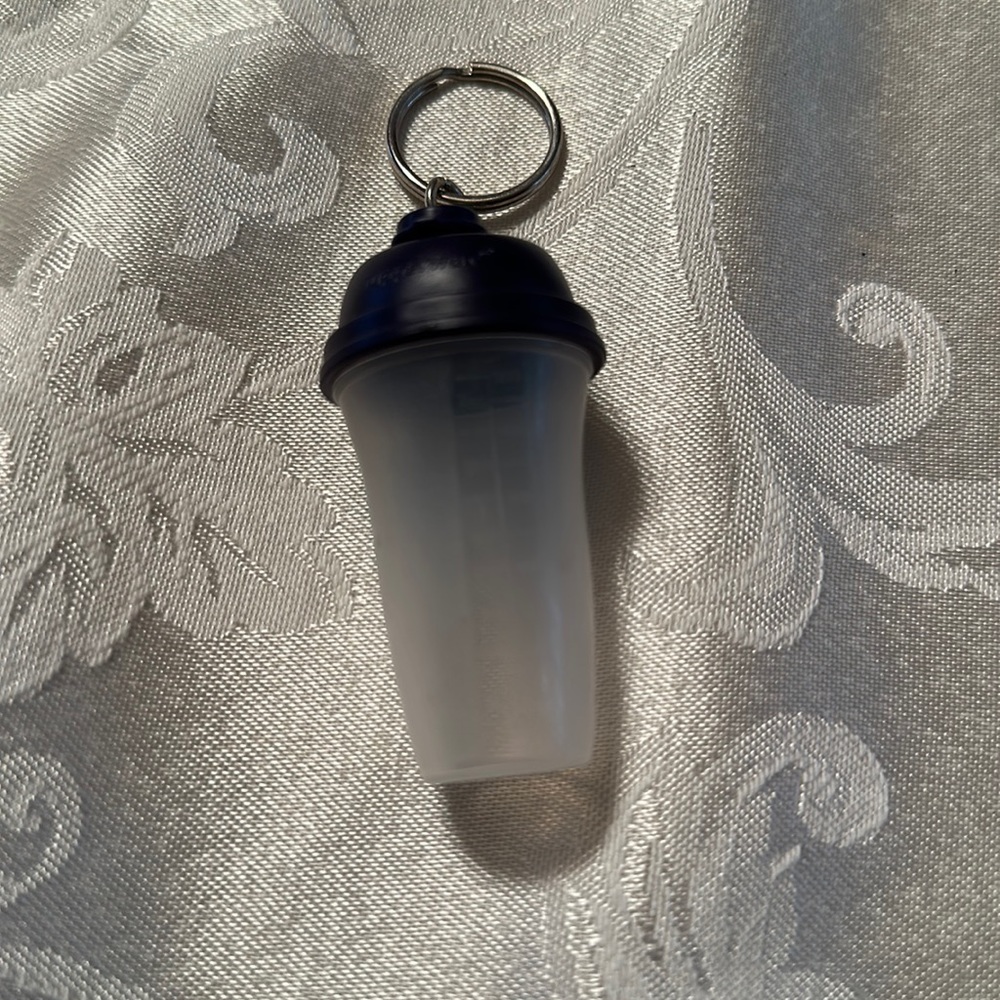Vintage Tupperware Shaker Mixer Bottle Key Chain